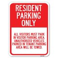 Signmission Parking Sign Resident Parking Heavy-Gauge Aluminum Rust Proof Parking Sign, 18" x 24", A-1824-23358 A-1824-23358
